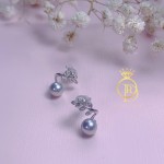 Hoa tai cánh hoa viên trai xám nhật Akoya HTAk