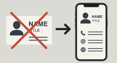 Giải pháp thay thế danh thiếp giấy hoàn hảo