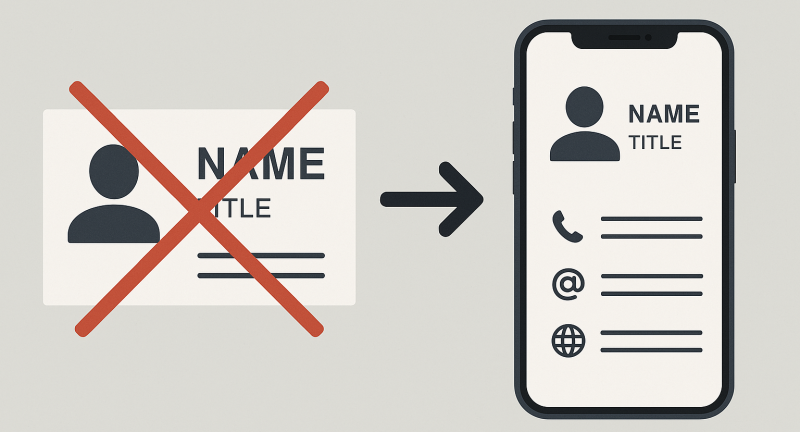 Giải pháp thay thế danh thiếp giấy hoàn hảo