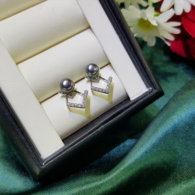 Hoa tai ngọc trai 2 in 1 HT2I1